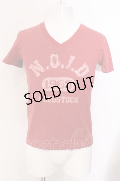 画像1: NO ID. / WOODSTOCK Tシャツ 1 レッド O-25-04-06-038-NO-ts-YM-ZT267 (1)