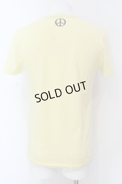 画像2: NO ID. / PEACE VネックTシャツ 1 イエロー O-25-04-06-040-NO-ts-YM-ZT267