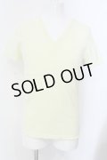 NO ID. / ディープVネックカラーTシャツ 1 ネオンイエロー O-25-04-06-041-NO-ts-YM-ZT267