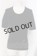 NO ID. / ストレッチUネックTシャツ 1 ブラック O-25-04-06-042-NO-ts-YM-OS