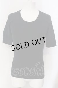 NO ID. / ストレッチUネックTシャツ 1 ブラック O-25-04-06-042-NO-ts-YM-OS