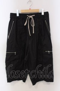 DankeSchon / コットンツイルショートカーゴパンツ L ブラック O-25-04-06-046-DA-pa-YM-ZT266