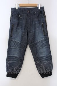 Roen / サイドラインバイカーイージーデニムパンツ 28 インディゴ O-25-04-06-055-Ro-pa-YM-ZT266