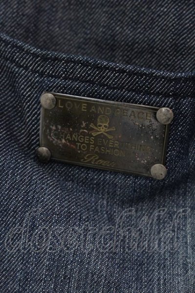 画像4: Roen / サイドラインバイカーイージーデニムパンツ 28 インディゴ O-25-04-06-055-Ro-pa-YM-ZT266 (4)