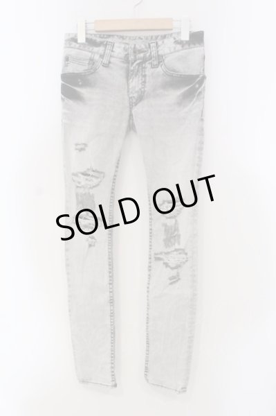 画像1: LGB / WM/ST103/BR ブリーチスキニーデニムパンツ レディース25 グレー O-25-04-06-057-LG-pa-YM-ZT143 (1)