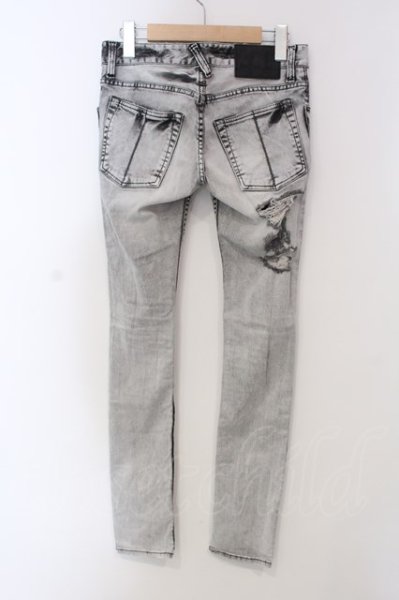 画像2: LGB / WM/ST103/BR ブリーチスキニーデニムパンツ レディース25 グレー O-25-04-06-057-LG-pa-YM-ZT143 (2)