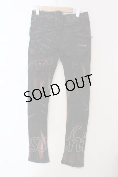 画像2: LGB / RED ARROW/S-WOLF-B2D+BR+Lクロスリペアデニムパンツ【メンズ28】 28 レッド O-25-04-06-060-LG-pa-YM-OS (2)