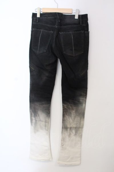画像2: LGB / BURN＆ASH/S-WOLFデニムパンツ【メンズ28】 28 ブラックｘホワイト O-25-04-06-061-LG-pa-YM-ZT366 (2)