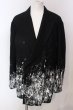 画像1: el conductor / WOOL VIYELLA PAINT ジャケット 4 ブラックｘホワイト O-25-04-06-007-el-ja-YM-ZT257 (1)