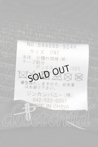 画像5: NO ID. / ペーパーストロウハット  ブラック O-25-04-06-073-NO-za-YM-ZT134