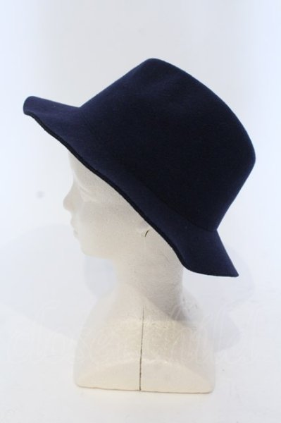 画像3: NO ID. / 中折フェルトハット  ネイビー O-25-04-06-074-NO-za-YM-ZT134 (3)