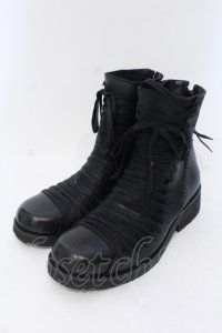 KMRii / Crush Lace-up Boots02 ブーツ 約27cm ブラック O-25-04-06-080-KM-sho-YM-OS