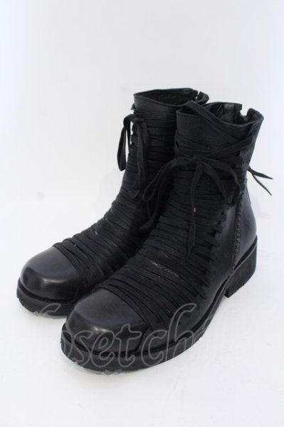 画像1: KMRii / Crush Lace-up Boots02 ブーツ 約27cm ブラック O-25-04-06-080-KM-sho-YM-ZT-S001 (1)