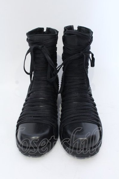画像2: KMRii / Crush Lace-up Boots02 ブーツ 約27cm ブラック O-25-04-06-080-KM-sho-YM-ZT-S001 (2)