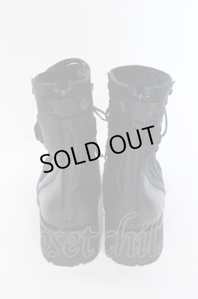 画像4: KMRii / Crush Lace-up Boots02 ブーツ 約27cm ブラック O-25-04-06-080-KM-sho-YM-ZT-S001 (4)