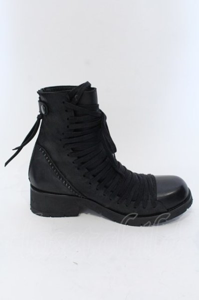 画像5: KMRii / Crush Lace-up Boots02 ブーツ 約27cm ブラック O-25-04-06-080-KM-sho-YM-ZT-S001 (5)