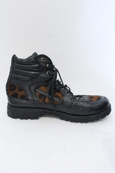 画像5: 14th Addiction / LEGION SHOES03 シューズ 約28cm ブラックｘハラコレオパード O-25-04-06-081-14-sho-YM-ZT-S001 (5)