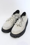 JULIUS / COW SKIN DOUBLE ZIP THICK-SOLED シューズ 3 アイボリー O-25-04-06-084-JU-sho-YM-OS