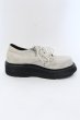 画像5: JULIUS / COW SKIN DOUBLE ZIP THICK-SOLED シューズ 3 アイボリー O-25-04-06-084-JU-sho-YM-ZT-S001 (5)
