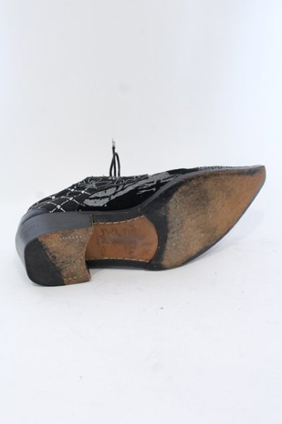 画像7: ROEN / パッチワーク切り替えドレスシューズ 40 1/2 ブラック O-25-04-06-086-Hi-sho-YM-ZT-S006 (7)