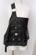 el conductor / 　LEATHER HALF VEST ベスト 2 ブラック O-25-04-06-011-el-ja-YM-OS