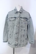 ZARA / オーバーサイズデニムトラッカージャケット Gジャン EU XL インディゴ O-25-04-06-012-ZA-ja-YM-ZT258