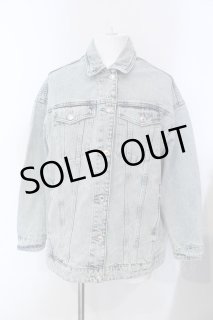 ZARA / ペインティングデザインデニムジャケット Gジャン EU XL