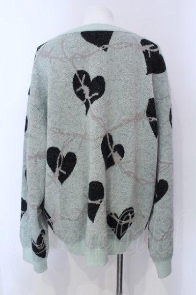 画像2: el conductor / MOHAIR KNIT CARDIGAN カーディガン 2 ミント O-25-04-06-013-el-to-YM-ZT258 (2)