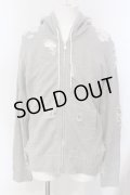 MAISON MIHARA YASUHIRO / ダメージパーカー 46 グレー O-25-04-06-014-KU-to-YM-OS