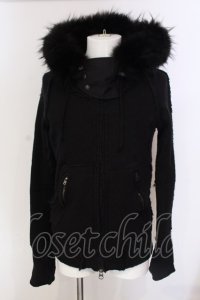 LGB / PARKA/M/with fur ファーパーカー【メンズ1】 1 ブラック O-25-04-06-002-LG-ou-YM-ZT-M116