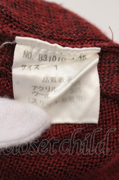画像3: NO ID. / グリッターVネックニットソー 1 レッド O-25-04-06-017-NO-to-YM-ZT261 (3)