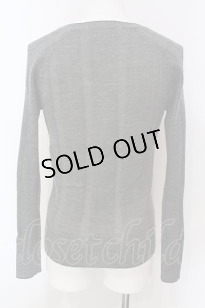 画像2: NO ID. / グリッターVネックニットソー 1 グレー O-25-04-06-020-NO-to-YM-ZT269 (2)