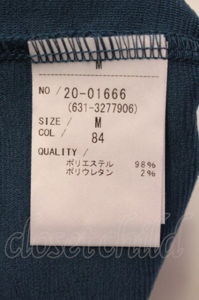 画像3: TORNADO MART / ふくれオプティカルジャカードVネックカットソー M グリーン O-25-04-06-024-TO-to-YM-ZT258 (3)