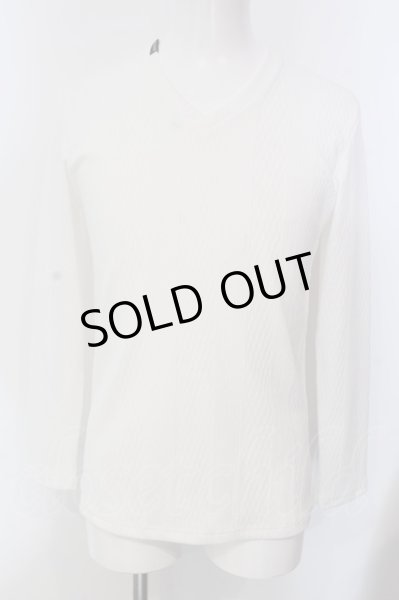 画像1: BUFFALO BOBS / TREAD(トレッド)Vネックカットソー 1-2 ホワイト O-25-04-06-026-BU-to-YM-ZT270 (1)