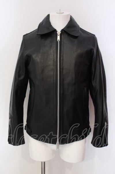 画像1: BUFFALO BOBS / BANDIT(バンディット)ゴートシングルライダースジャケット 2 マットブラック O-25-04-06-003-BU-ou-YM-ZT-ML011 (1)