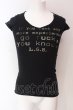 画像1: LGB / GO FUCK/HS Tシャツ S（レディース） ブラック O-25-04-10-035-LG-to-YM-OS (1)