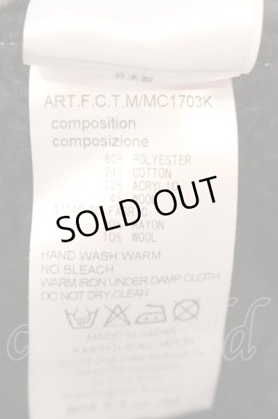 画像4: FranCisT_MOR.K.S. / ポイントスカル切り替えニットソー 3 ブラック O-25-04-10-003-Fr-to-YM-ZT313 (4)