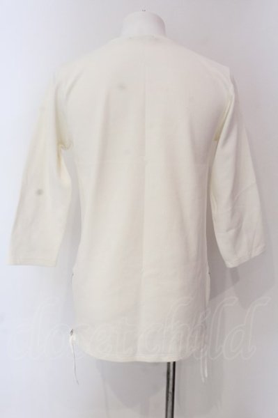 画像2: GOSTAR DE FUGA / 裾ZIP六部袖サマーカットソー 44 ホワイト O-25-04-10-038-GO-to-YM-ZT064 (2)