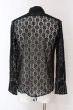 画像2: CIVARIZE / Voluptucas レース花柄変型デザインシャツ 46 ブラック O-25-04-10-045-CI-sh-YM-OS (2)