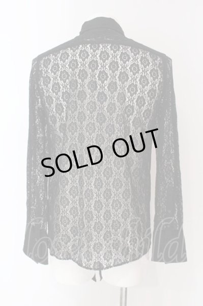画像2: CIVARIZE / Voluptucas レース花柄変型デザインシャツ 46 ブラック O-25-04-10-045-CI-sh-YM-OS (2)