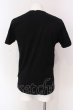 画像2: Black by VANQUISH / ボックスプリントVネックTシャツ M ブラック O-25-04-10-046-Bl-ts-YM-ZT144 (2)