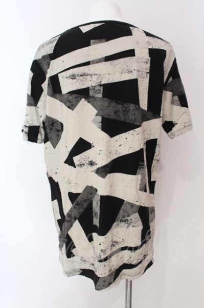 画像2: CIVARIZE / 総柄ロングワイドTシャツ 46 ブラック O-25-04-10-048-CI-ts-YM-ZT111 (2)