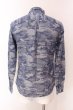 画像2: VANQUISH / カモフラボタンダウンシャツ S ブルー O-25-04-10-050-VA-sh-YM-ZT078 (2)