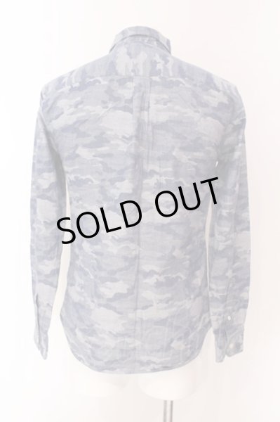 画像2: VANQUISH / カモフラボタンダウンシャツ S ブルー O-25-04-10-050-VA-sh-YM-ZT078 (2)