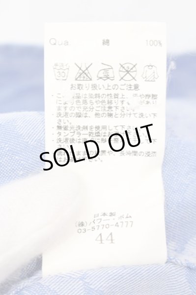 画像3: GOSTAR DE FUGA / ONDEMAND カモジャガード六部袖シャツ 44 ブルー O-25-04-10-051-GO-sh-YM-ZT078 (3)