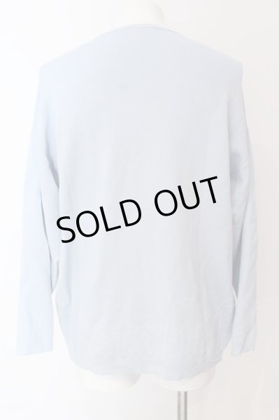 画像2: GOSTAR DE FUGA / ジャガード生地プルオーバーサイズトップス 46 サックス O-25-04-10-053-GO-to-YM-ZT078 (2)