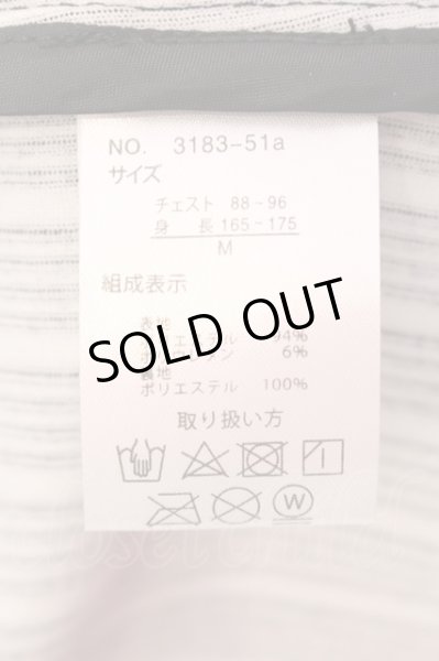 画像3: CavariA / ジャガードストライプストレッチテーラードジャケット 44 ブラック O-25-04-10-060-Ca-ja-YM-ZT042 (3)