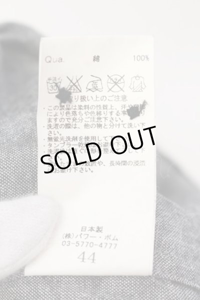 画像3: GOSTAR DE FUGA / ESPECIALLY カモフラ六分袖シャツ 44 グレー O-25-04-10-065-GO-sh-YM-OS (3)