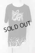 CIVARIZE / オパールレイヤードBIG　Tシャツ 46 ブラック×ホワイト O-25-04-10-006-CI-ts-IG-OS