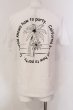 画像2: CavariA / パームプリントTシャツ 44 ホワイト O-25-04-10-071-Ca-ts-YM-ZT077 (2)